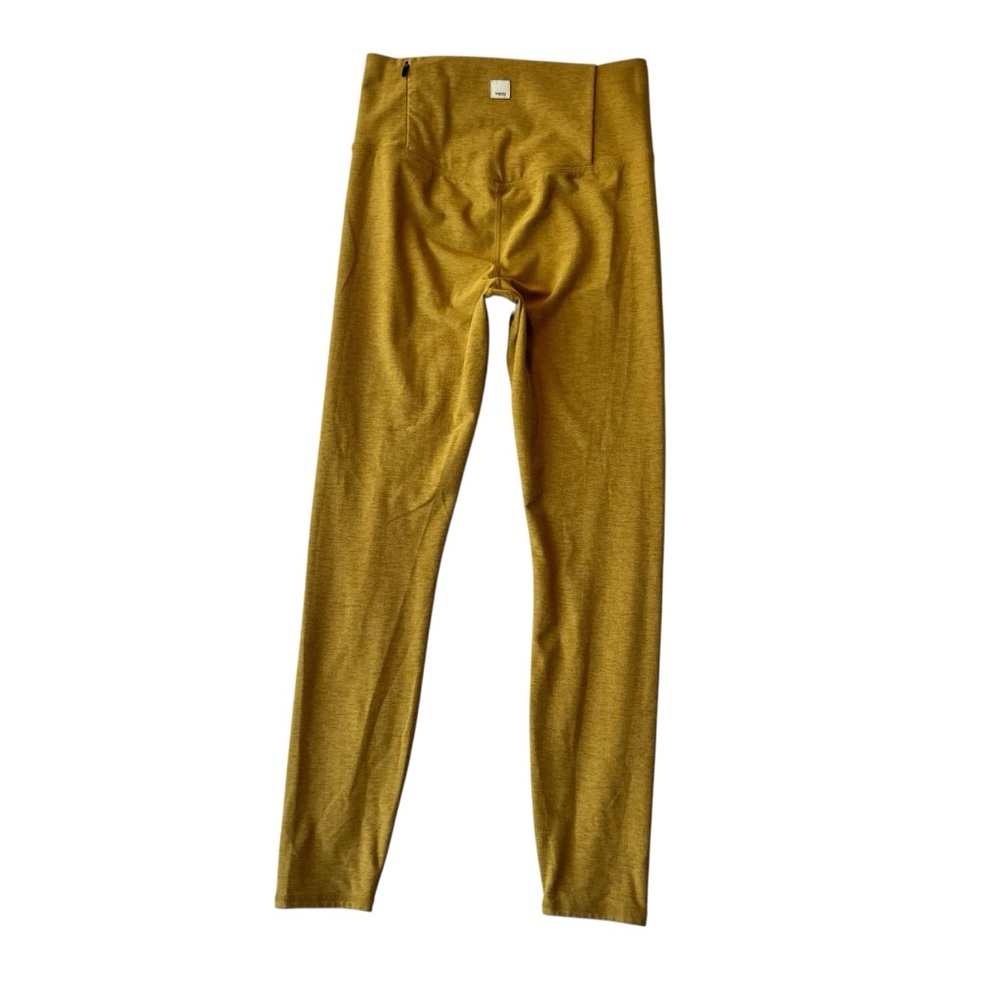Vuori Clean Elevation leggings Small Yellow Zipper pocket Womens high rise waist